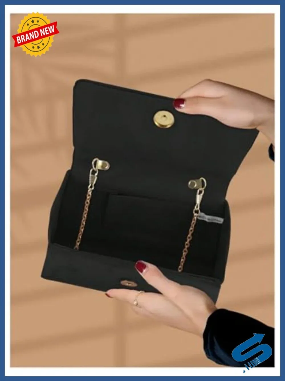 Velvet Clutch Purse Top Handle Crossbody Evening Bag Mini Handbag